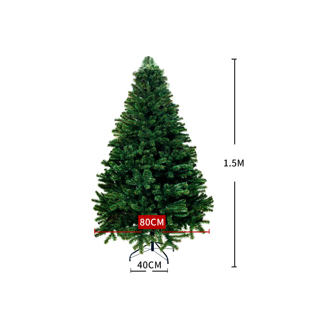 SANTACO Christmas Tree 1.5M 5Ft Artificial 1.5 Meter-2018816790720811009