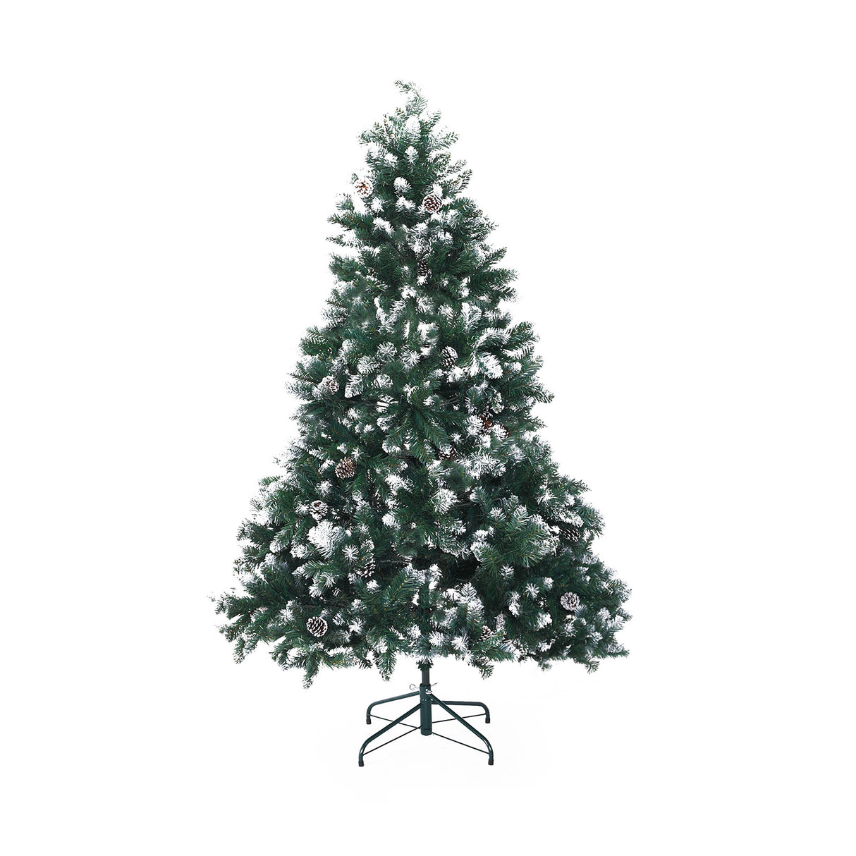 5Ft 150cm Snowy Xmas Tree Pine Cone Decor
