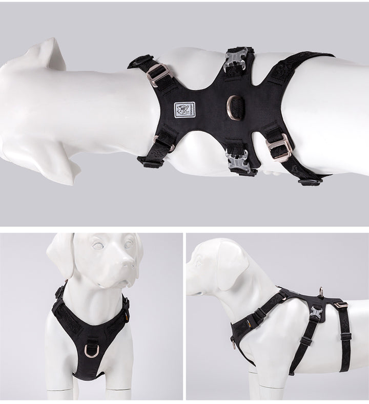 Whinhyepet Dog Harness - Black, XL-1962324895018913795