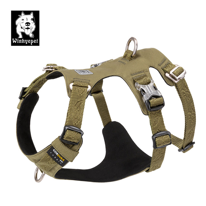 Whinhyepet Dog Harness - Green, XL-1962324896025546752