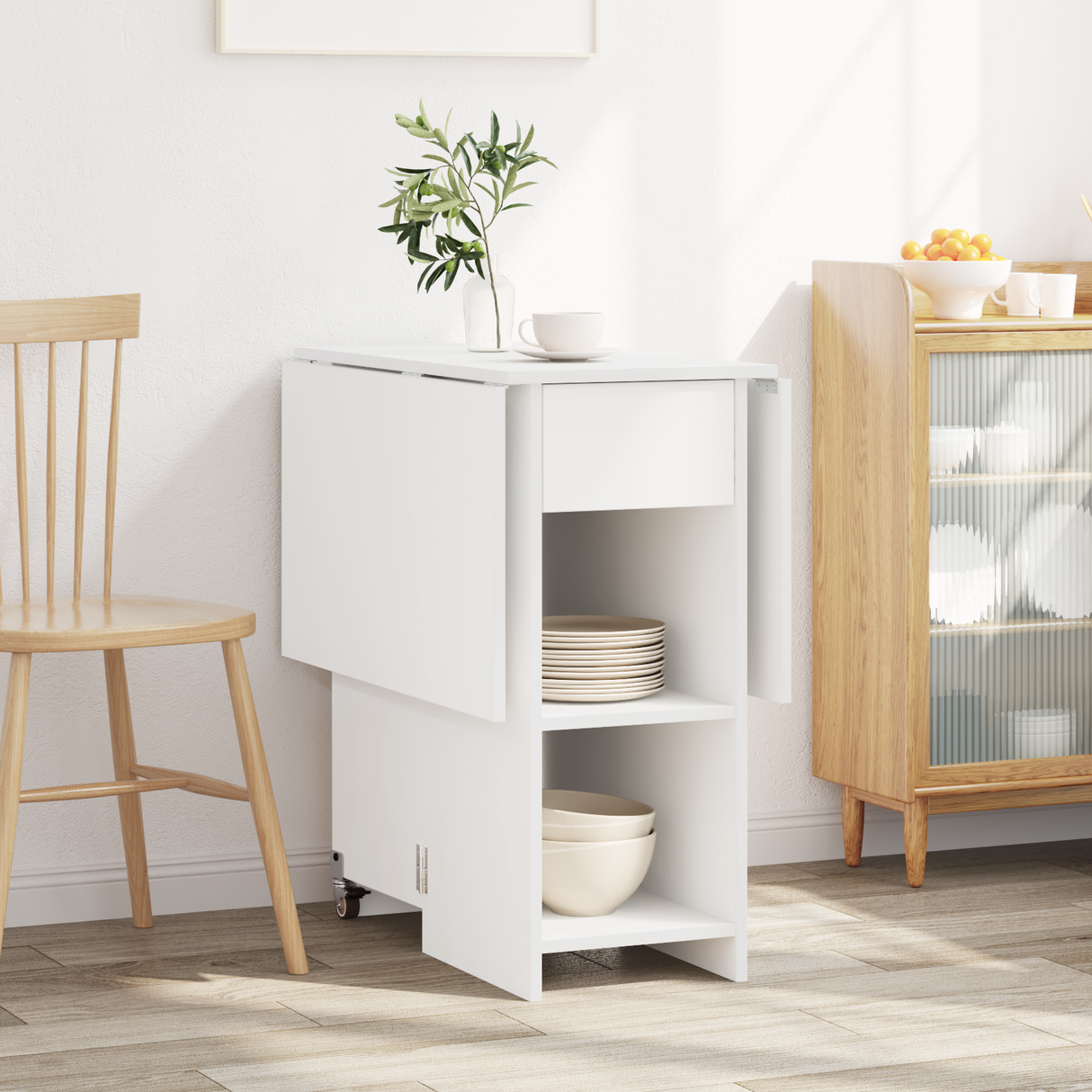 Dinning Table 115 x 70 x 75 cm Engineered Wood White