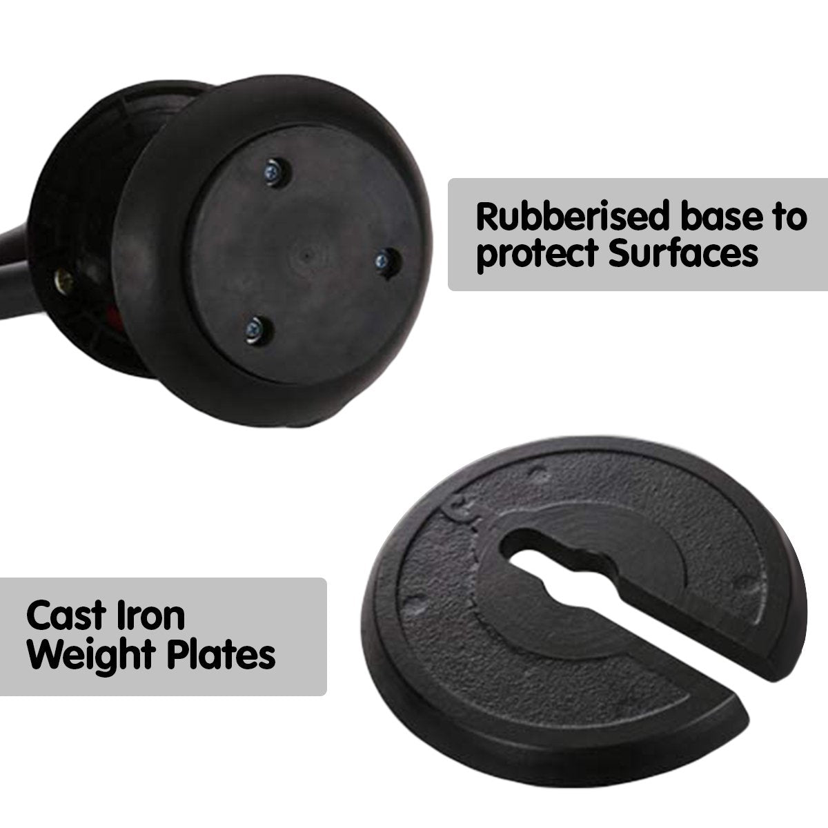 Powertrain 2x Adjustable Kettlebells Weights Dumbbell - 18kg