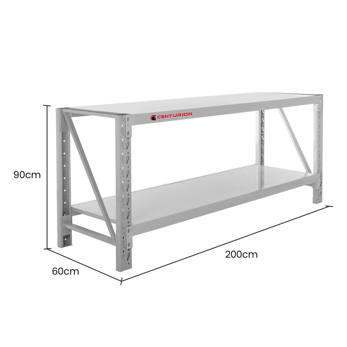 Centurion 2-Layer Work Bench 400kg - Grey