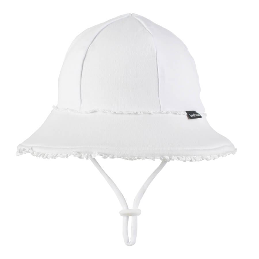 Bedhead Ponytail Bucket Hat - White Ruffle L-2006733476409249792