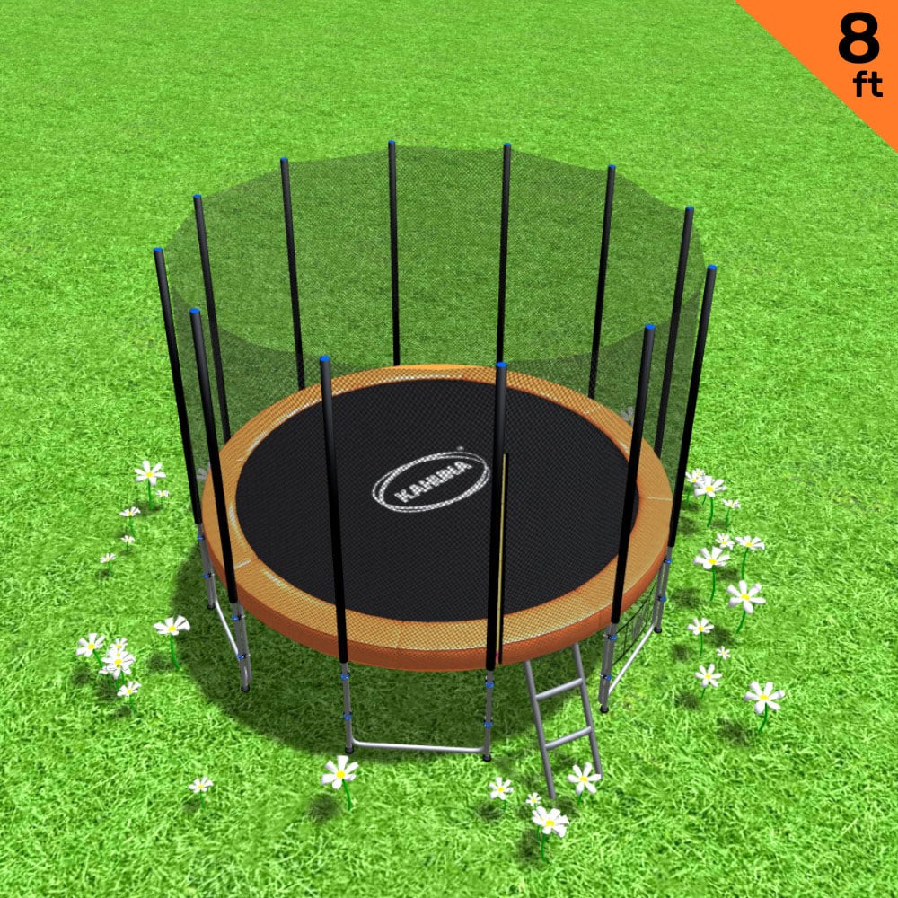 Kahuna Blizzard 8 ft Trampoline - Orange