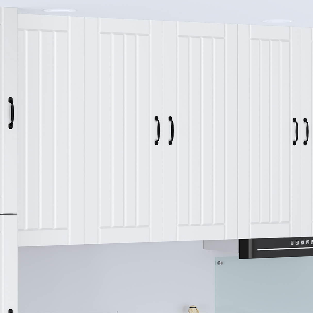 Wall Cabinet LUCCA White 80 x 31 x 100 cm Engineered Wood