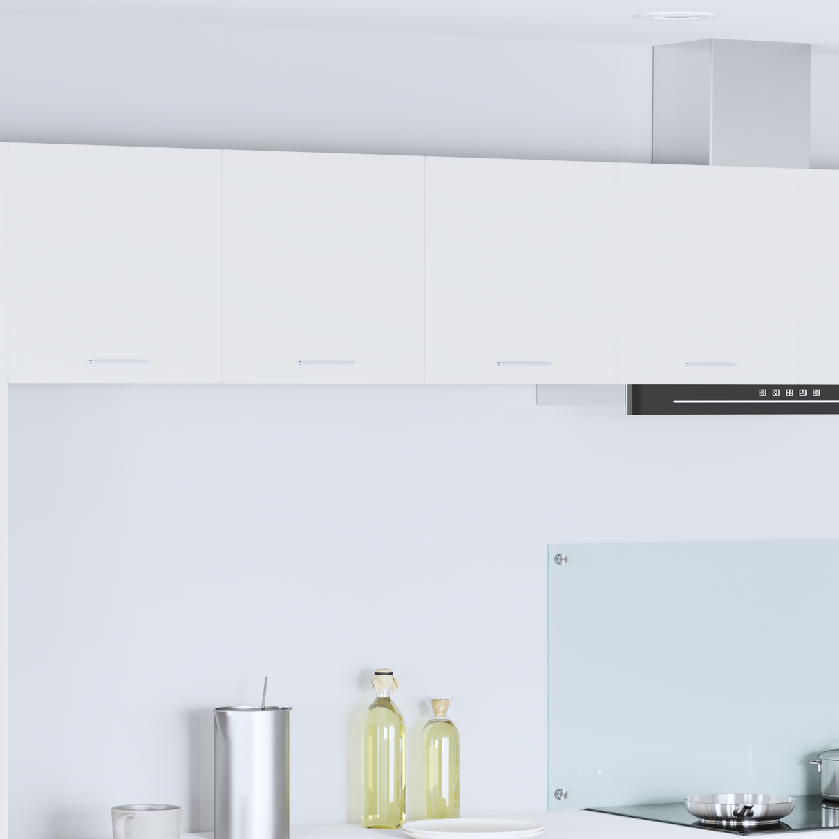 Hanging Cabinet with Door White 80 x 31 x 40 cm Engineered Wood