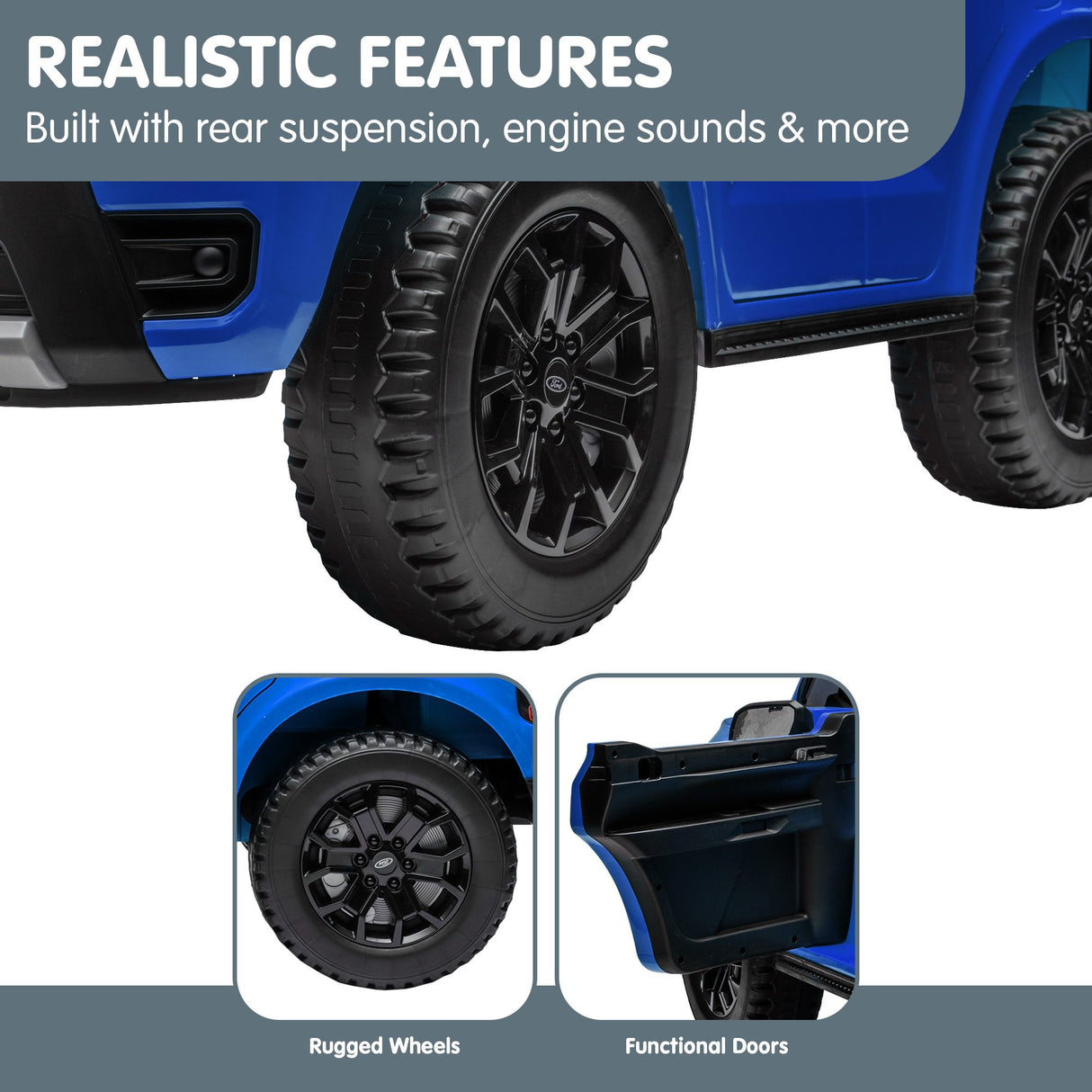 Ford Ranger Electric Kids Ride On Car in Blue