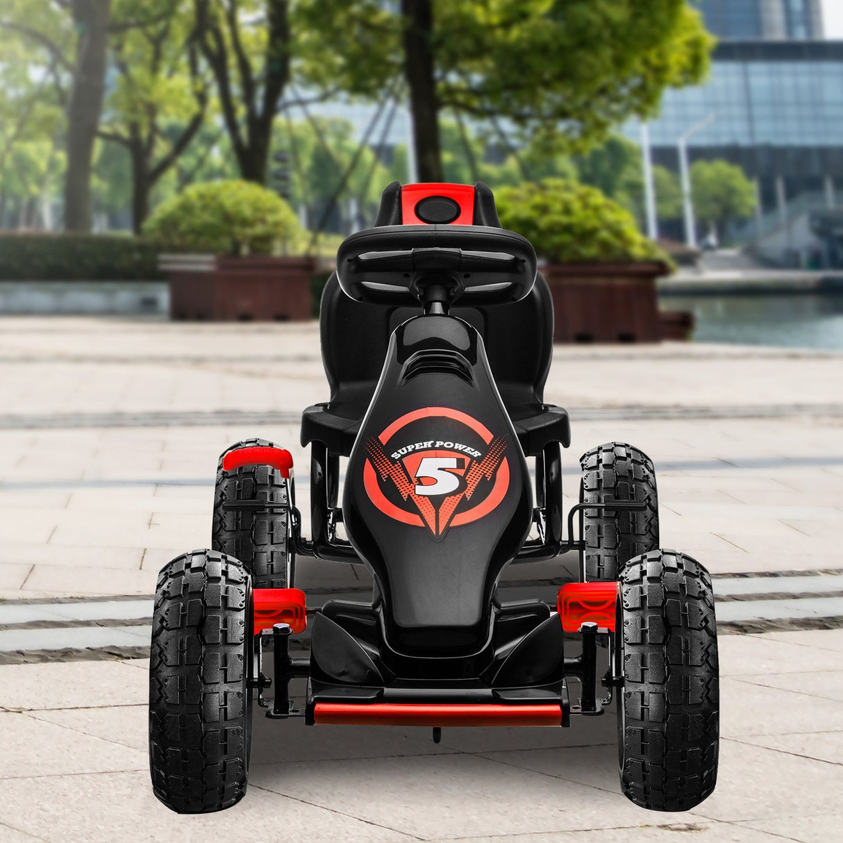 Kahuna G18 Kids Ride On Pedal Powered Go Kart Racing Style - Red