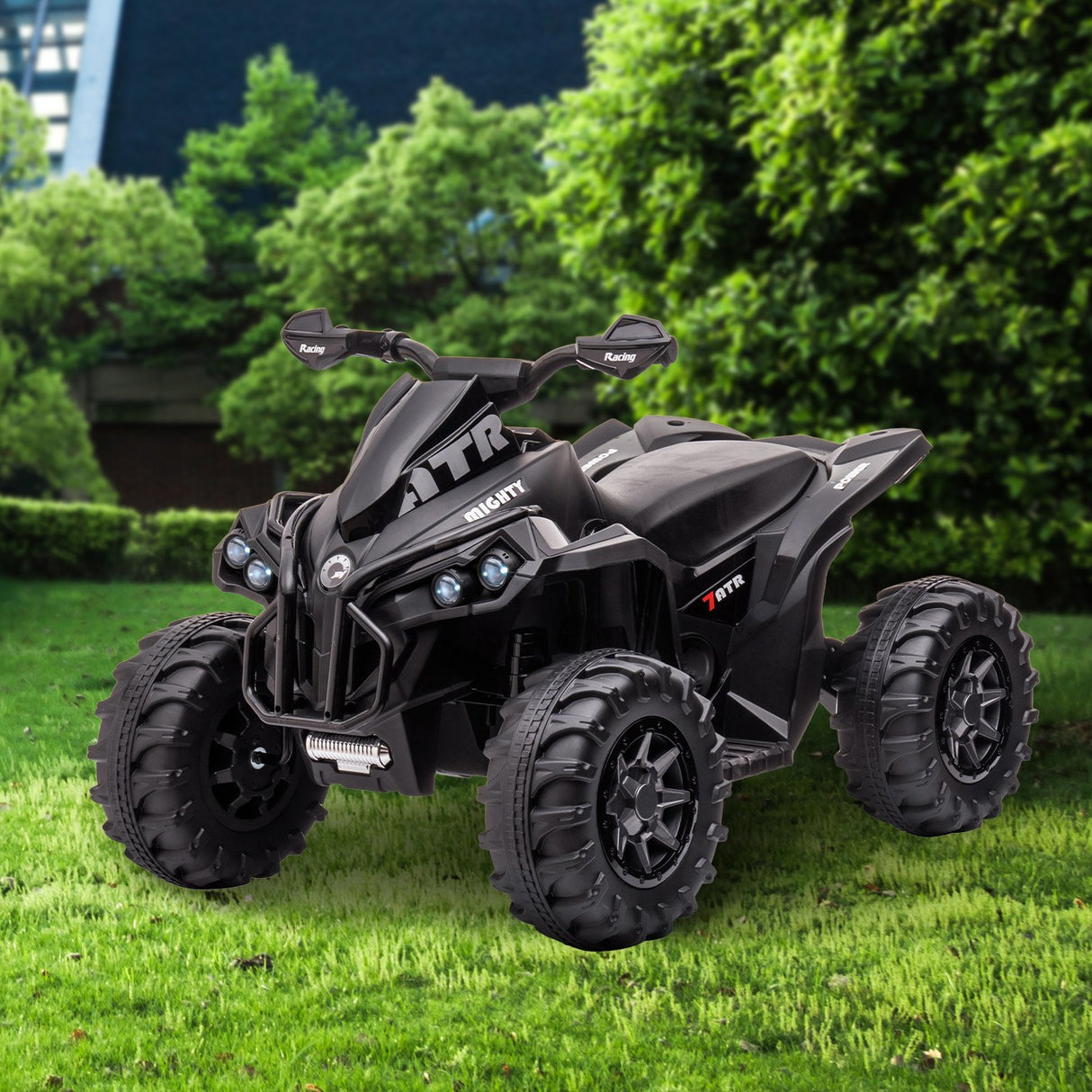 Kahuna GTS99 Kids Toy Electric Ride On Quad Bike 50W ATV - Black