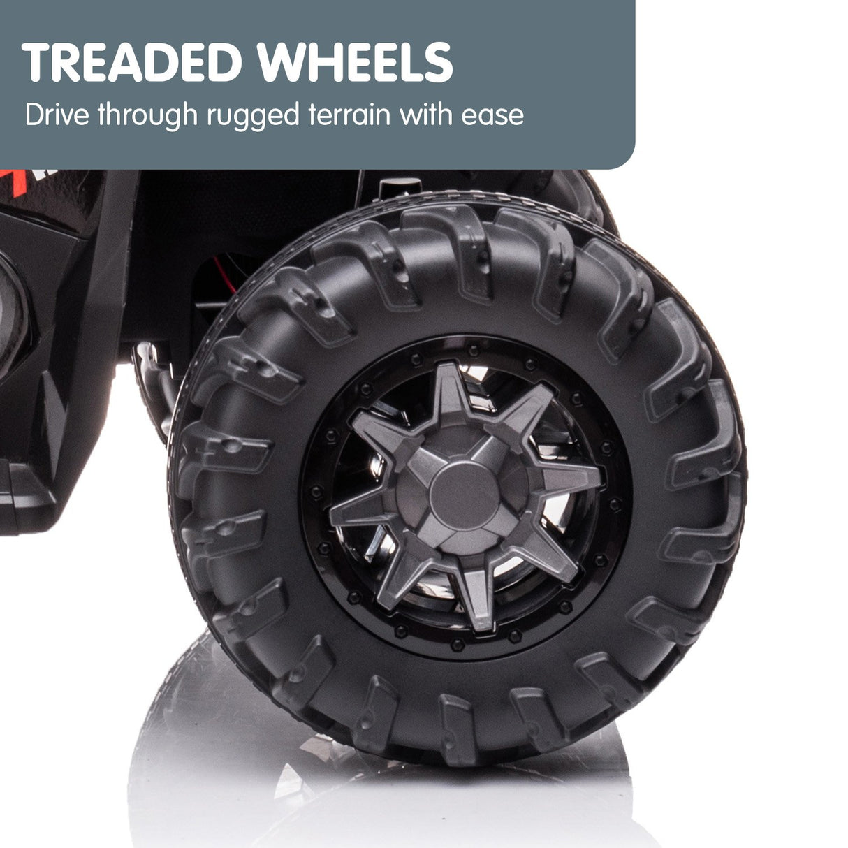 Kahuna GTS99 Kids Toy Electric Ride On Quad Bike 50W ATV - Black