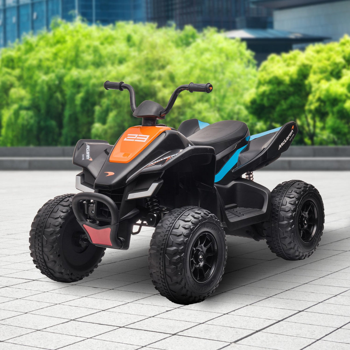 MCL35 McLaren Kids Toy Ride On Electric Quad Bike - Black