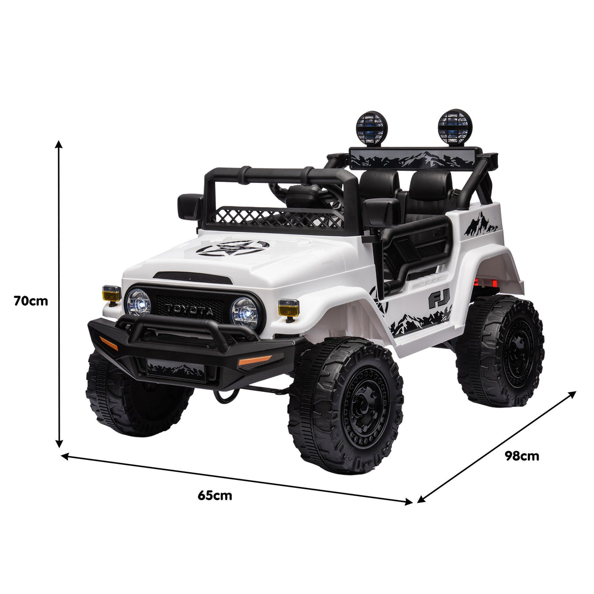 Authorized Toyota Kids Ride-on FJ Cruiser J2099 - White