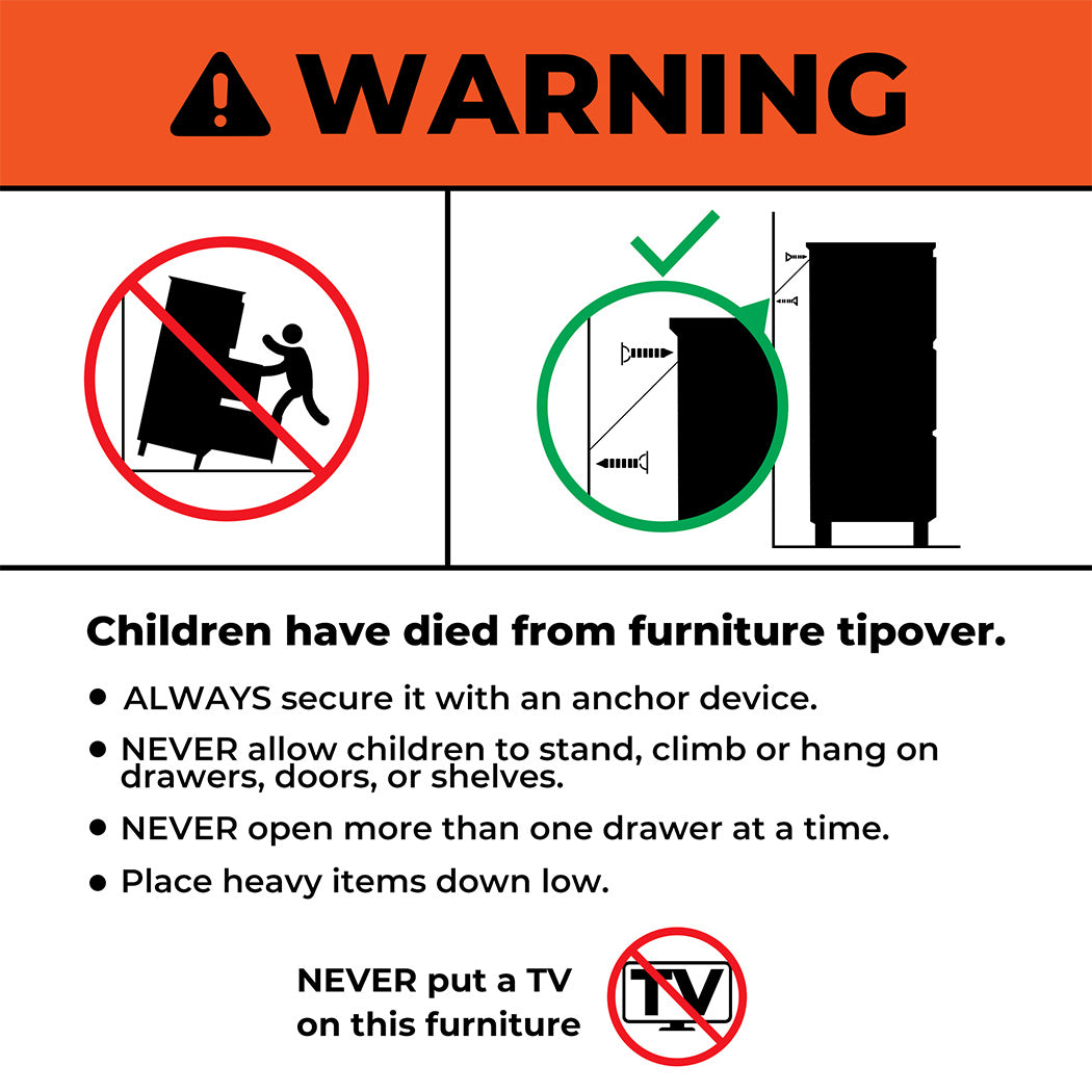 Levede Office Cabinet 8 Drawer Drawers White-2006733172112494600