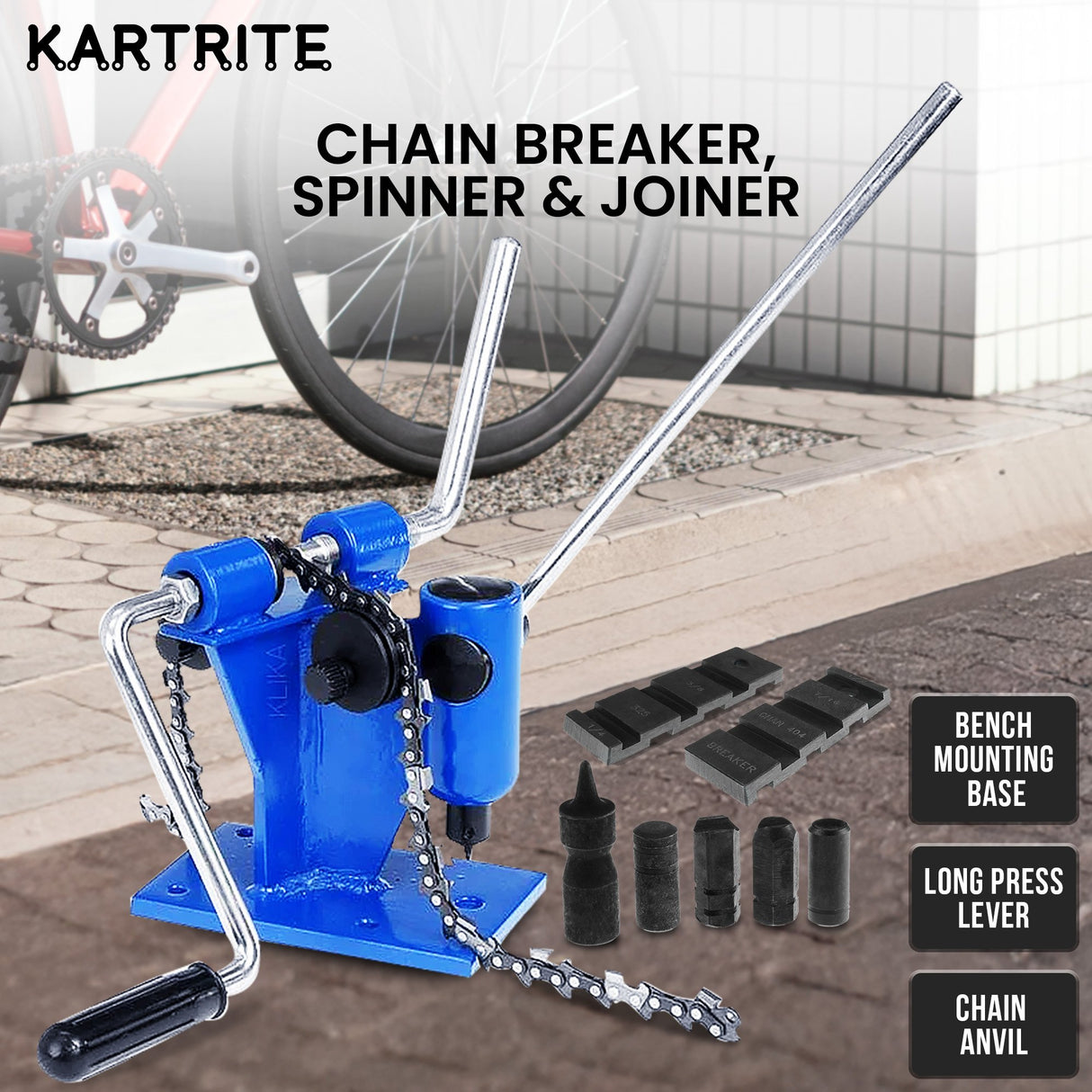 Kartrite Bench Mounted Chainsaw Chain Breaker and Joiner