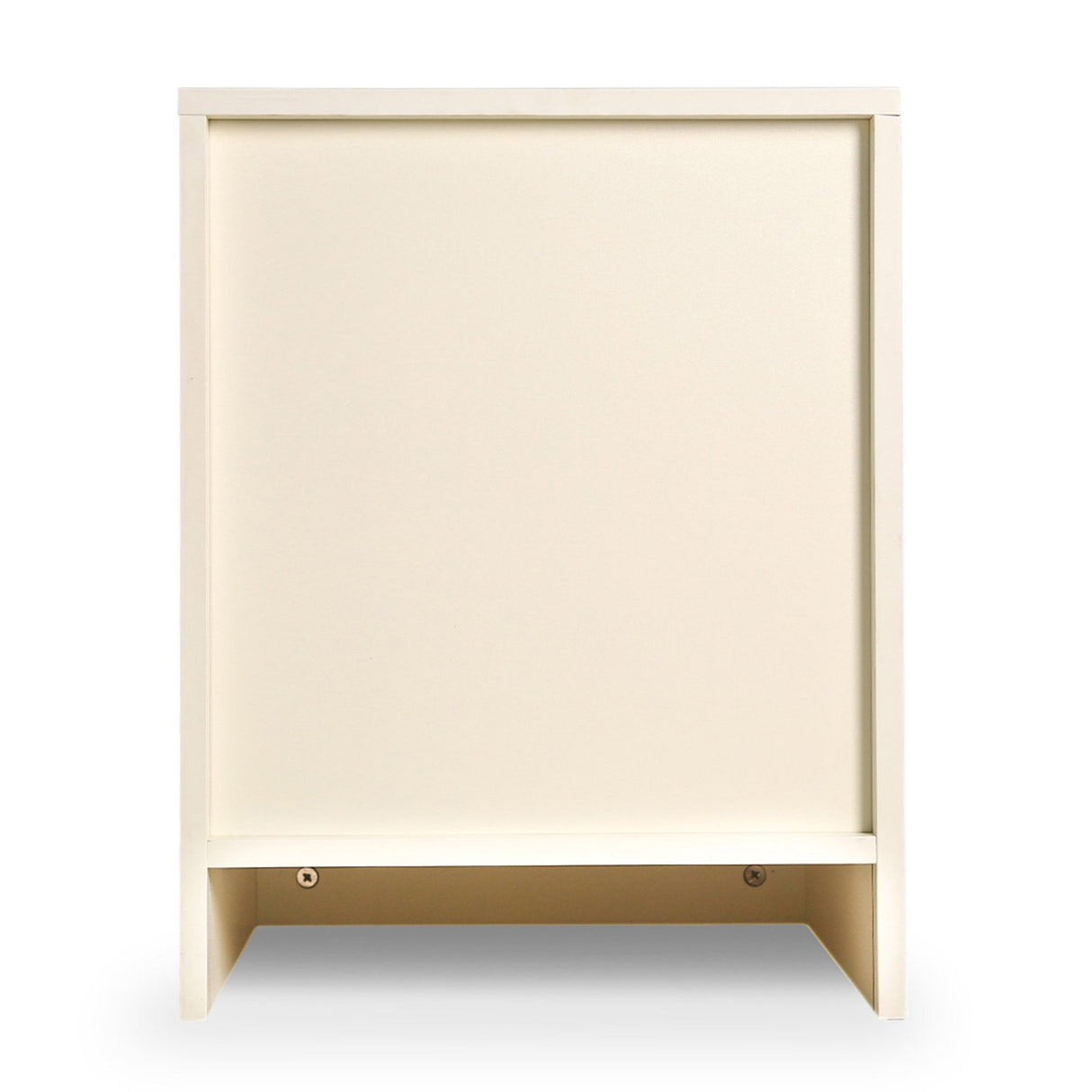 Bedside Table with Drawers MDF Cabinet Storage 51 x 40cm - White Red