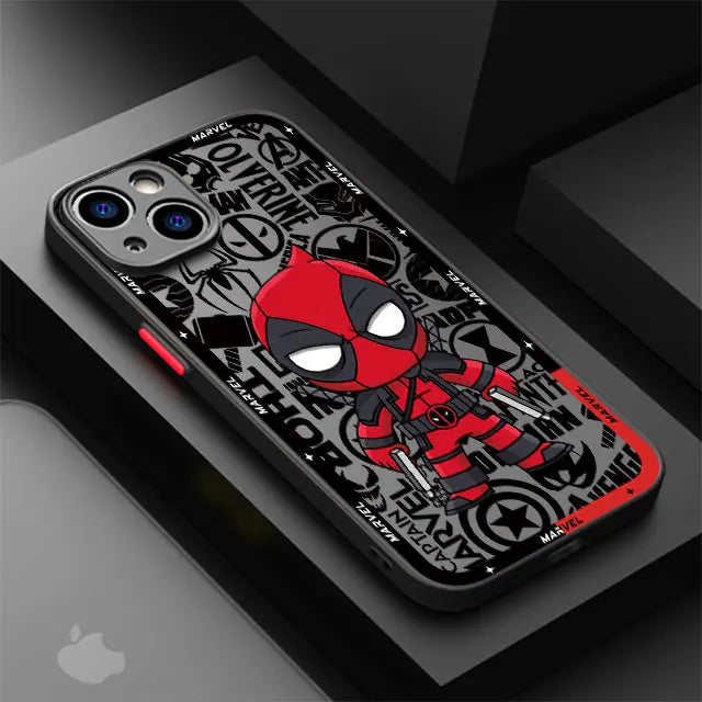 Luxury Phone Case for Xiaomi Redmi 9T 10C K40 Pro A2 10 12 5G A1Plus 12C 10A 9A 9C 9 Marvel Captain America Groot Deadpool Cover