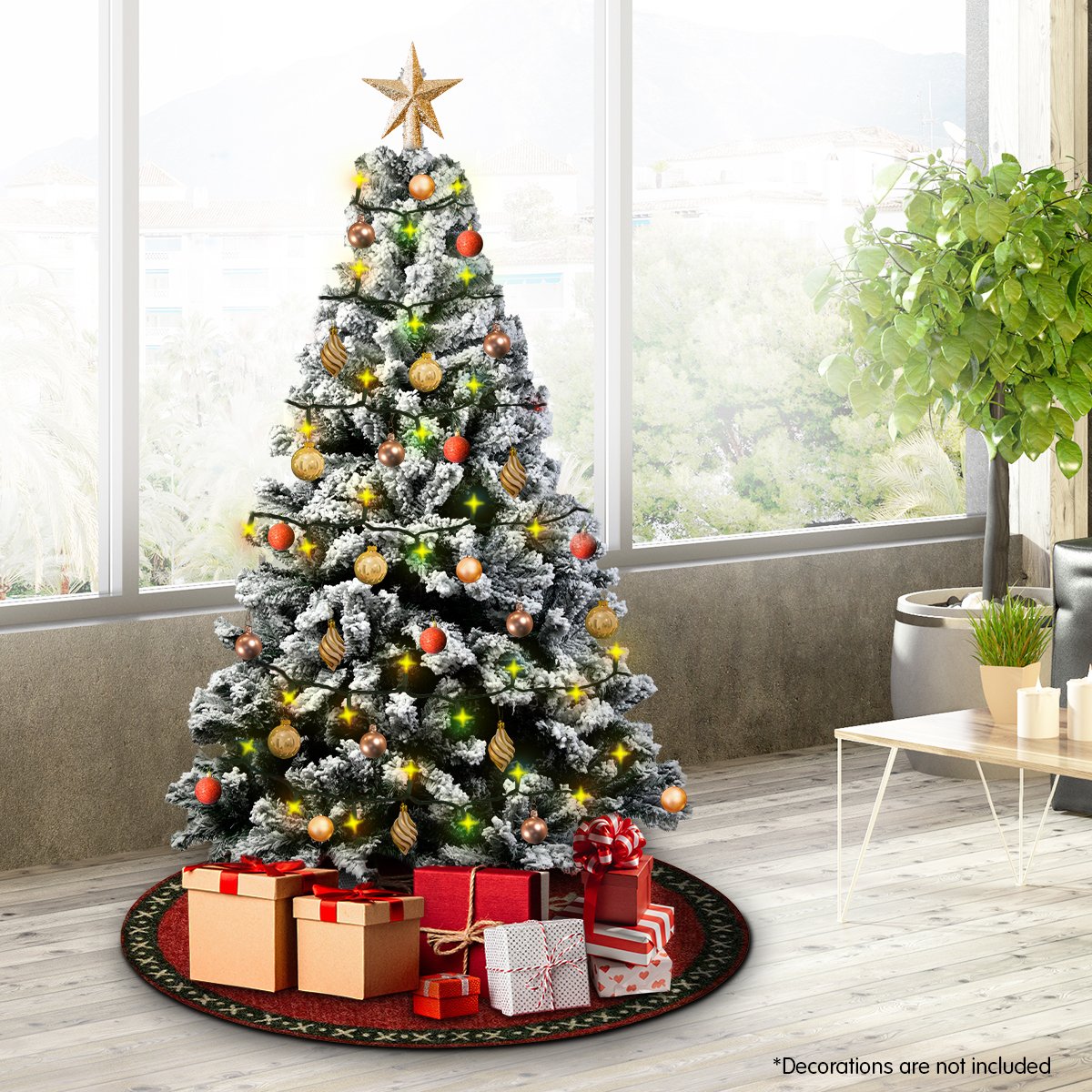 Christabelle Snow-Tipped Snowflocked Artificial Christmas Tree 1.8m - 850 Tips
