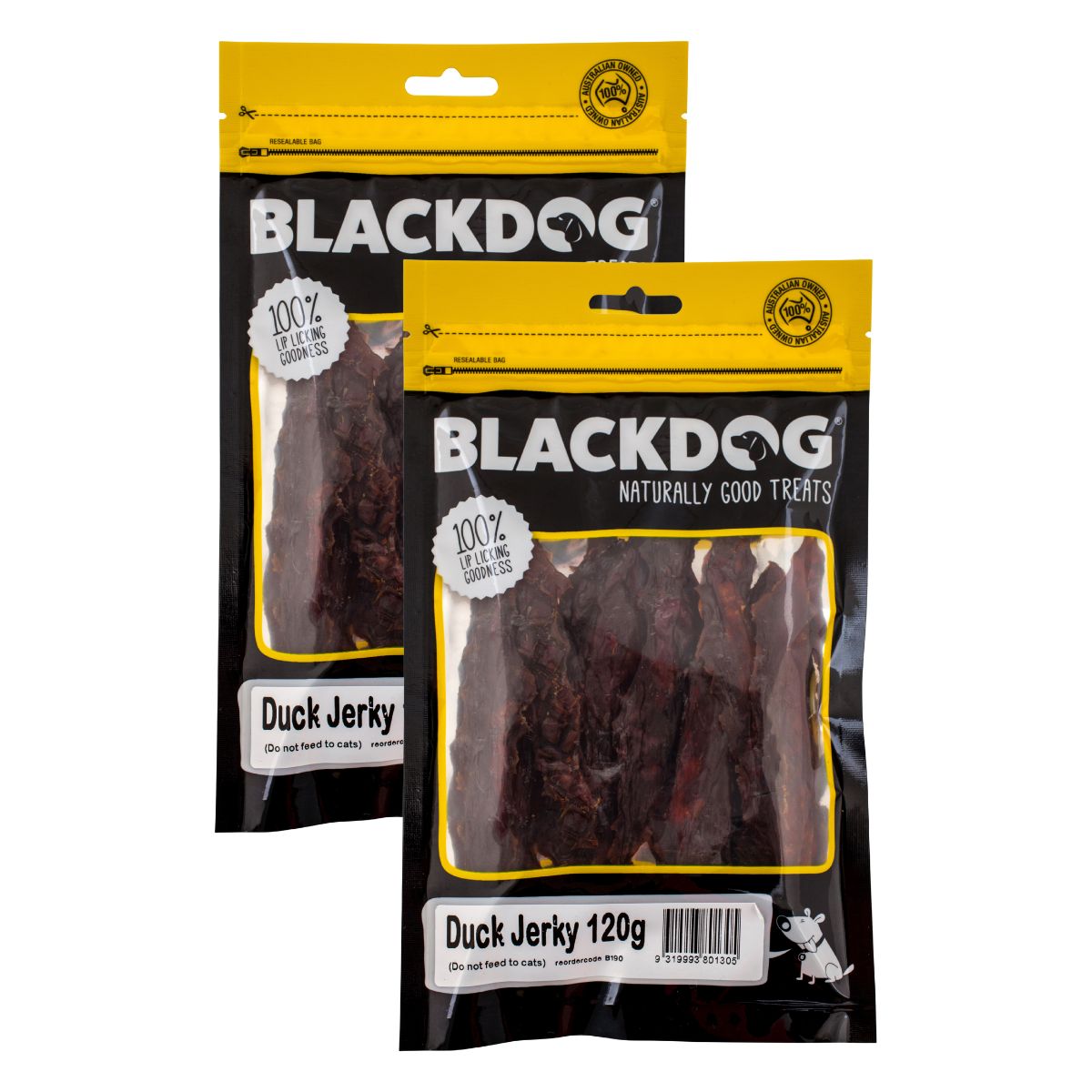 Blackdog Dog Treats Duck Jerkey 120g x2-2006732774265982978