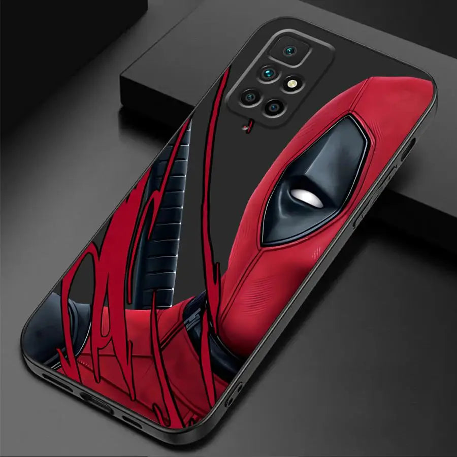 Marvel Spiderman Deadpool Cover Phone Case for Redmi Note 11 Pro 9 8 7 10S 12S 9S 11S 10 Pro 12 9T 8T 10 13 TPU Soft Shell