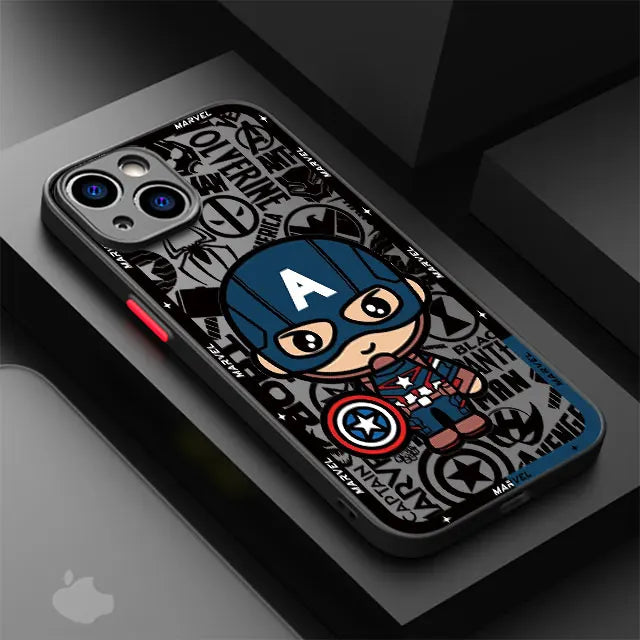 Luxury Phone Case for Xiaomi Redmi 9T 10C K40 Pro A2 10 12 5G A1Plus 12C 10A 9A 9C 9 Marvel Captain America Groot Deadpool Cover