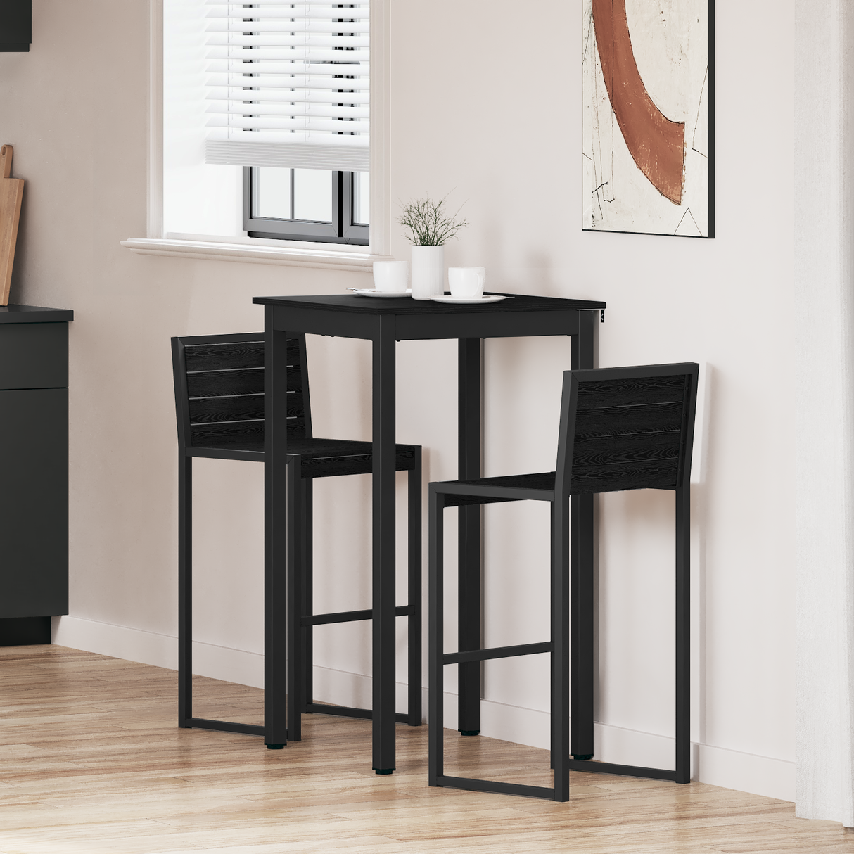 Standing Bar Table Engineered Wood
