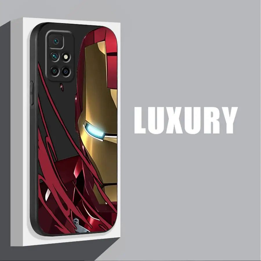 Marvel Spiderman Deadpool Cover Phone Case for Redmi Note 11 Pro 9 8 7 10S 12S 9S 11S 10 Pro 12 9T 8T 10 13 TPU Soft Shell