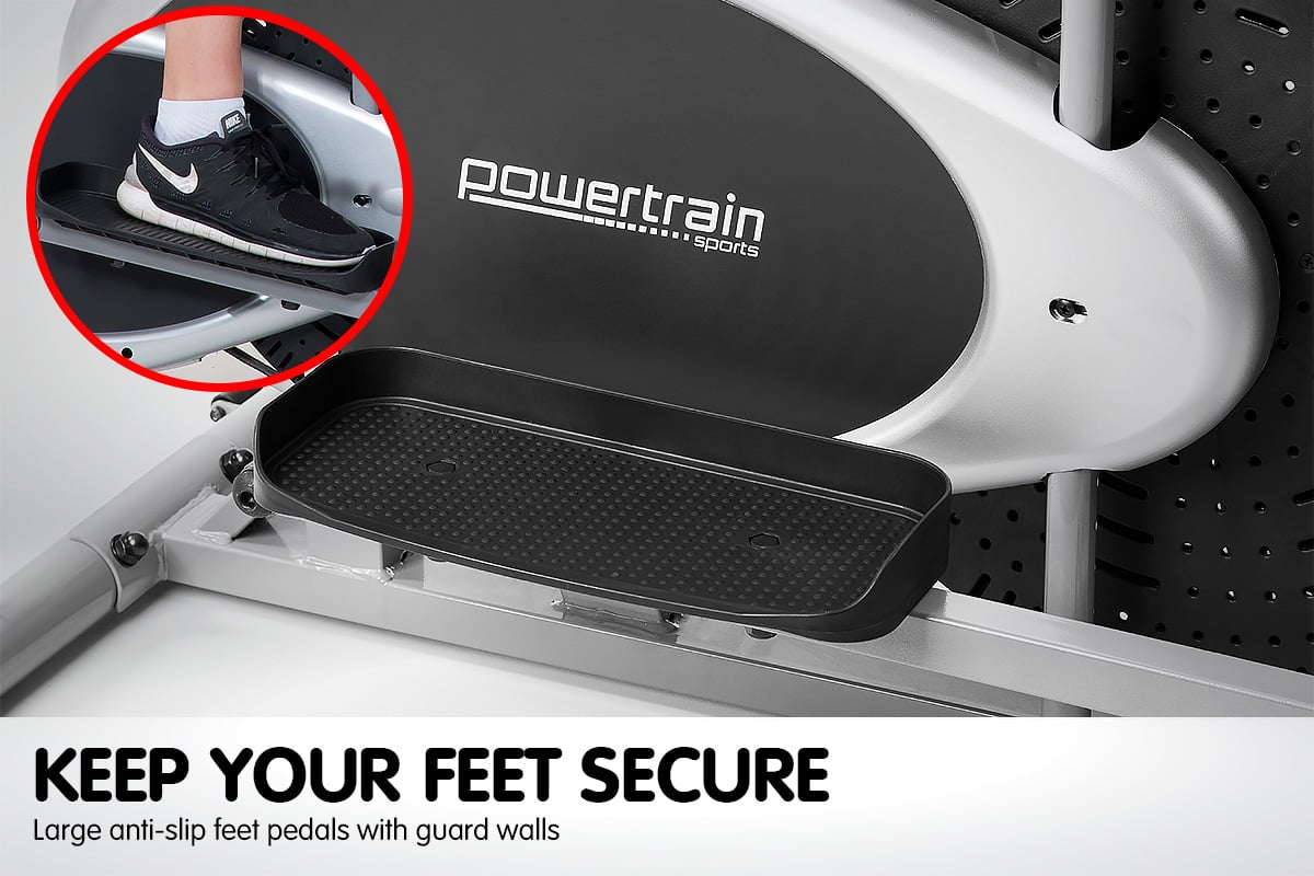 Powertrain 5-in-1 Elliptical Cross Trainer Bike with Dumbbell Sets