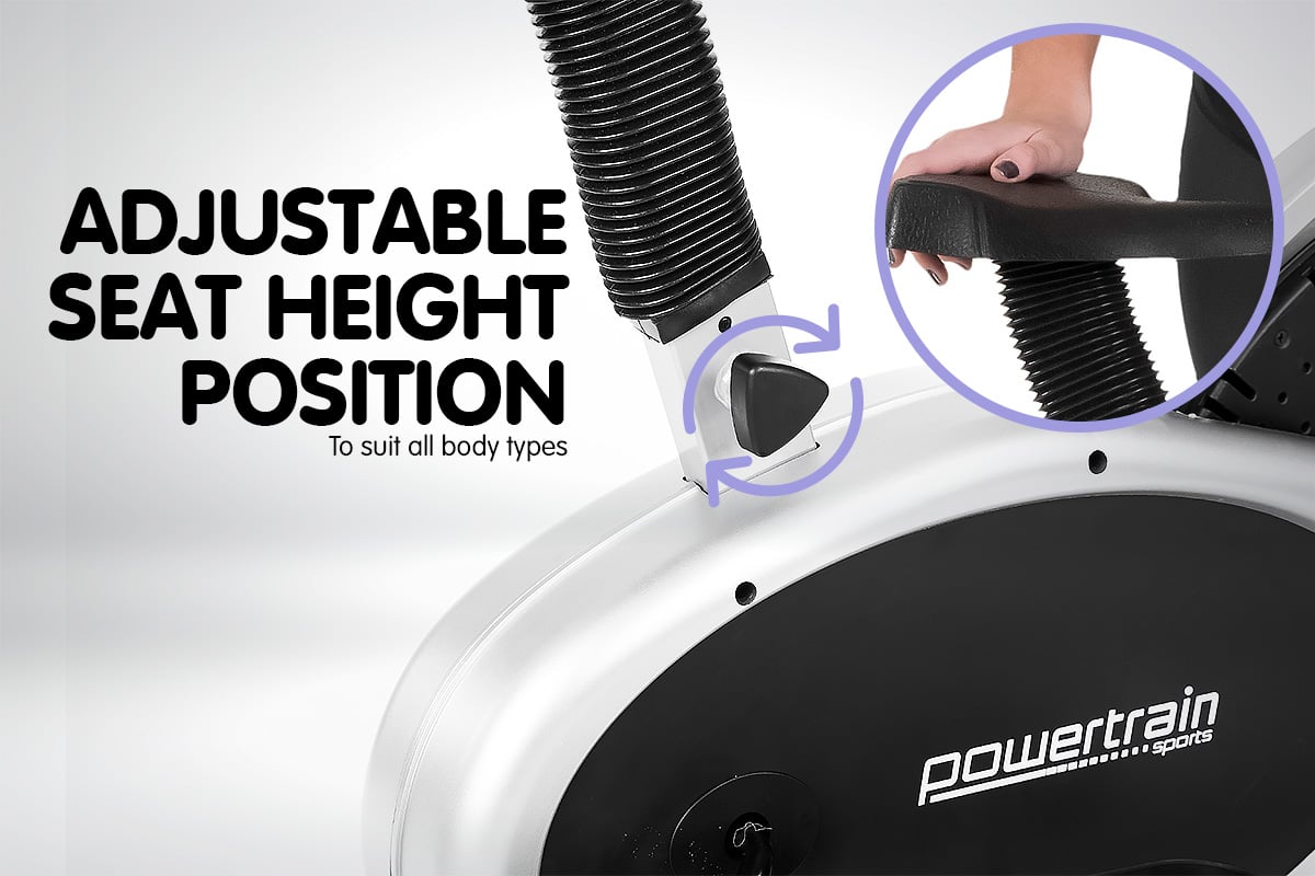 Powertrain 5-in-1 Elliptical Cross Trainer Bike with Dumbbell Sets