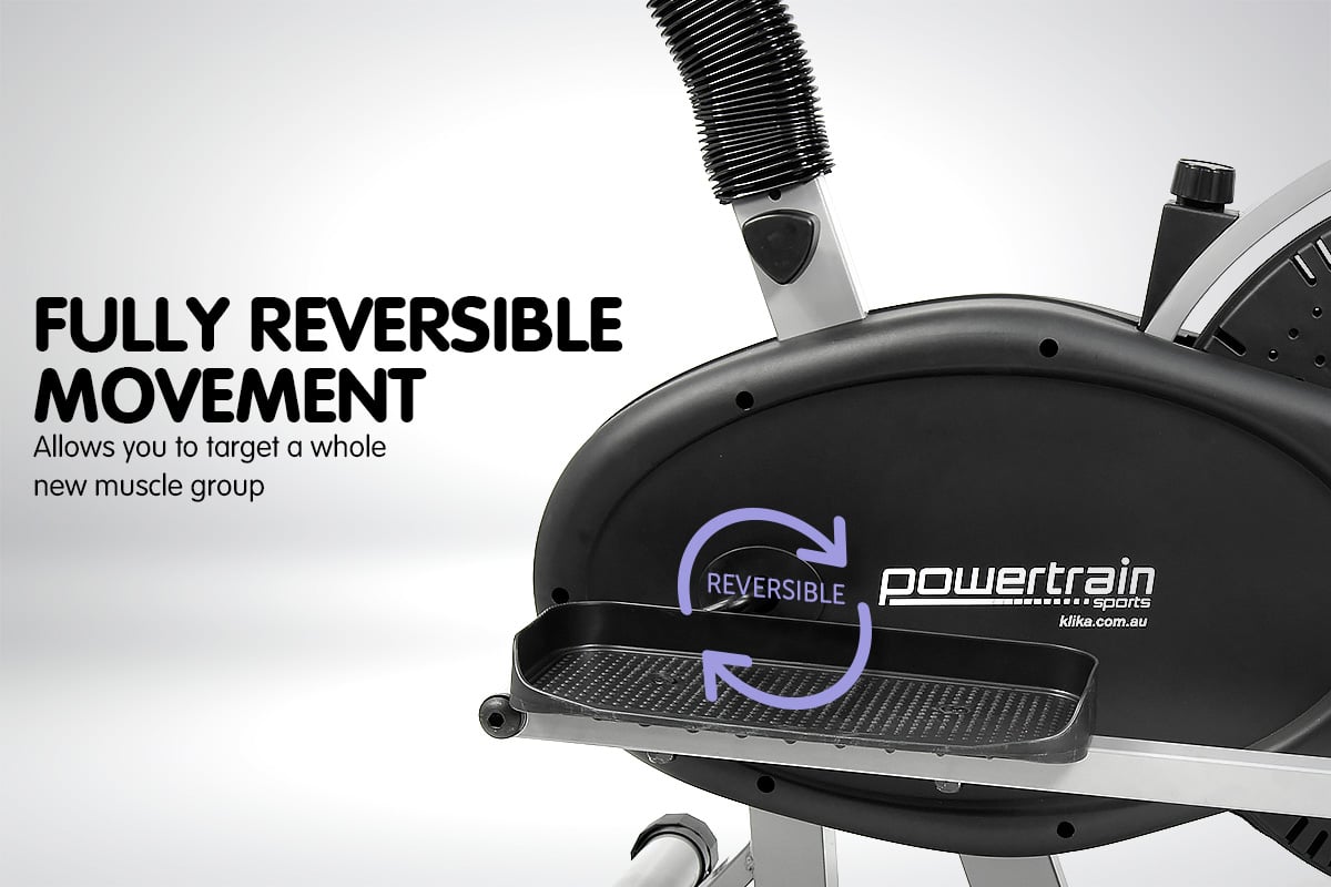 Powertrain 2-in-1 Elliptical Cross Trainer and Exercise Bike