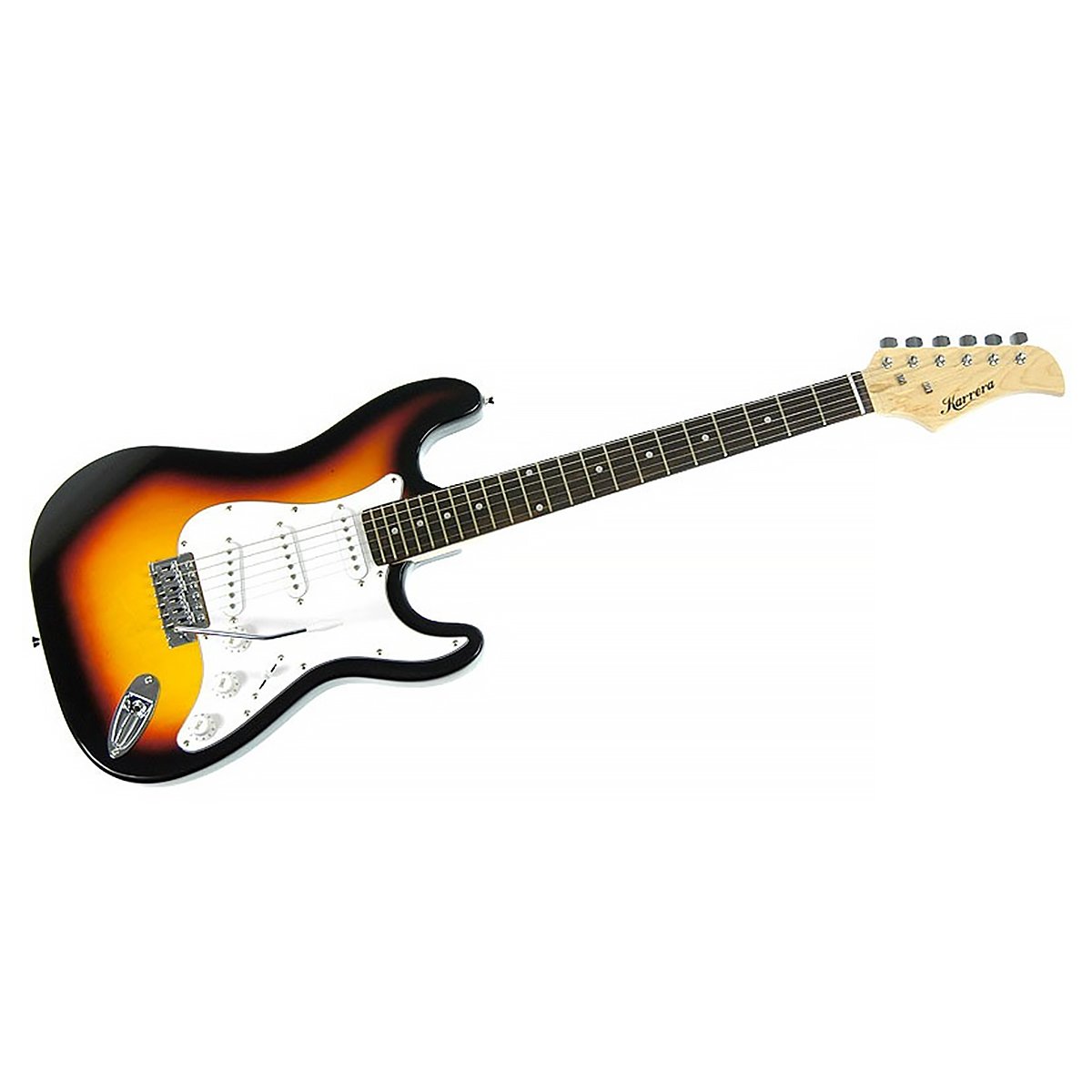 Karrera 39in Electric Guitar Music 4-String Instrument Full Size Sunburst