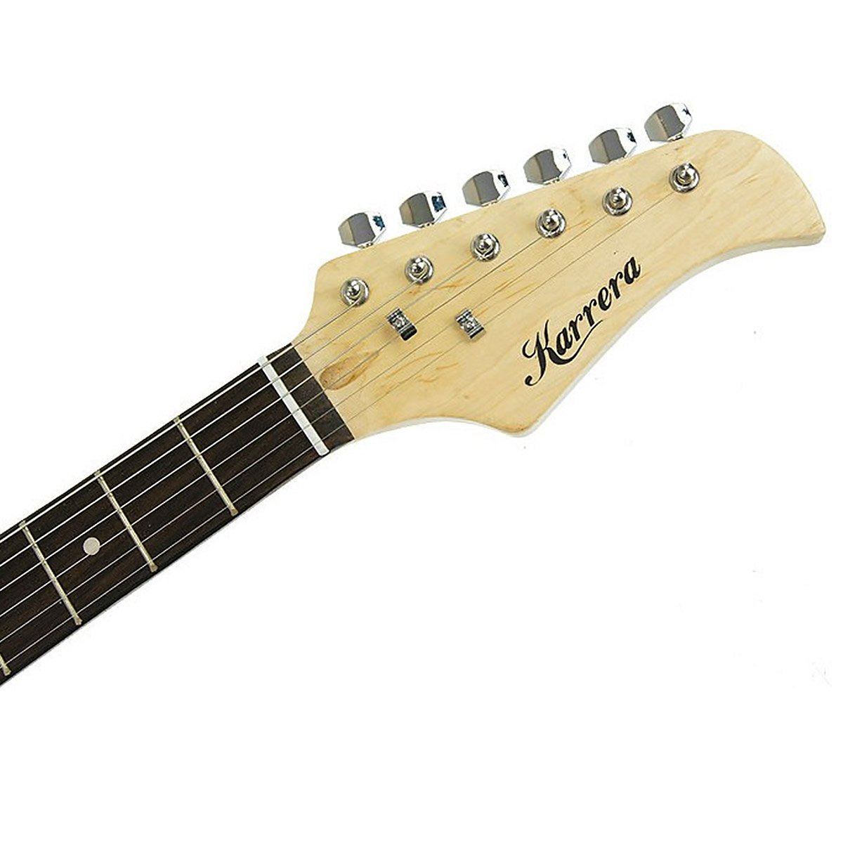 Karrera 39in Electric Guitar Music 6-String Instrument Full Size Red