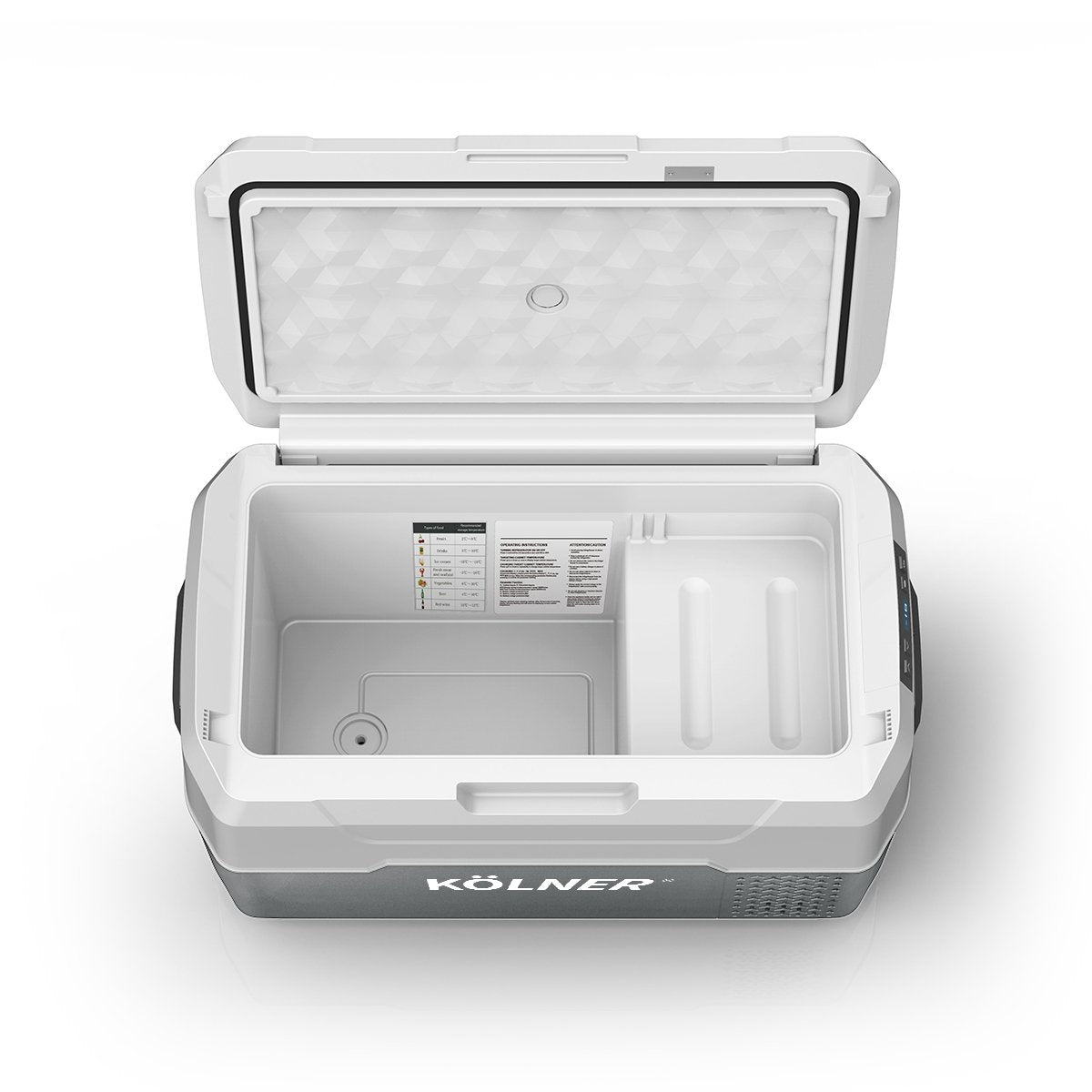 Kolner 20L Portable Camping Fridge Cooler Freezer Refrigerator Grey