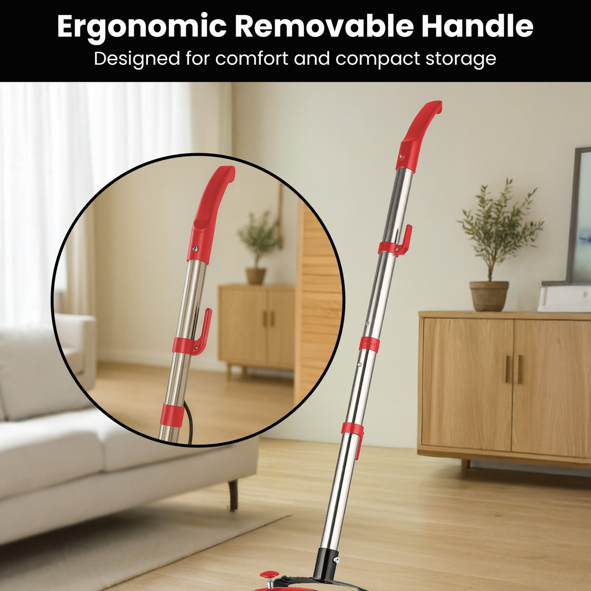 Hauskeeper 5 in 1 Electric 240V Floor Polisher w/ 6M Power Cable Timber Hard Waxer Buffer Clean