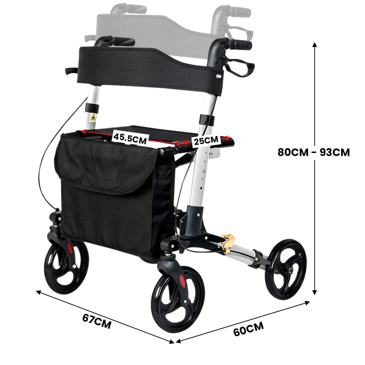 Orthonica Folding Rollator Walker