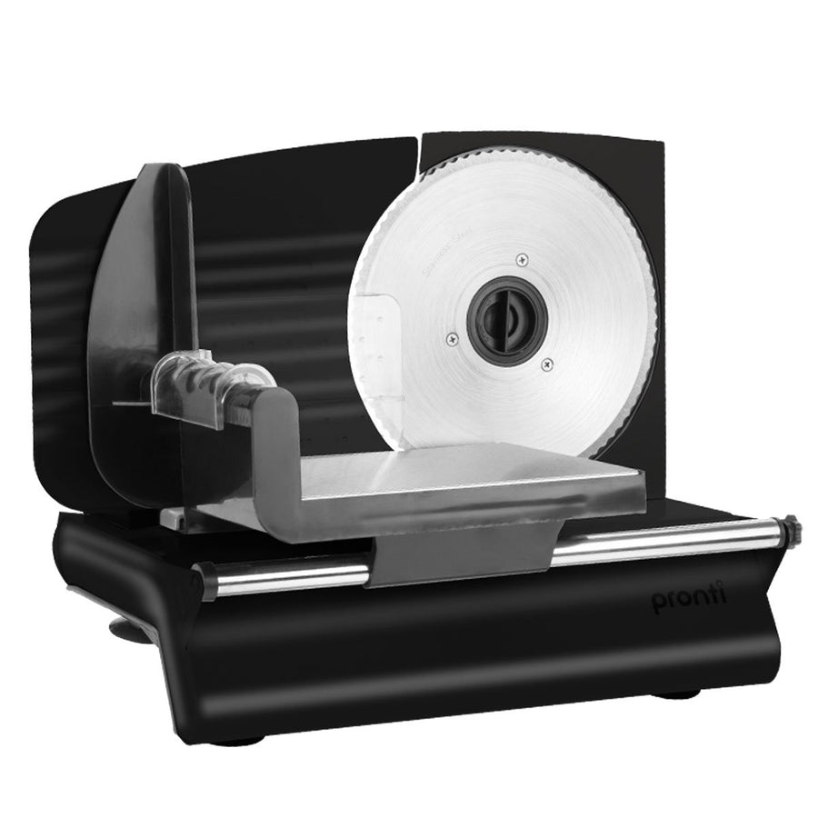 200W Pronti Deli and Food Electric Meat Slicer Blades Processor Black