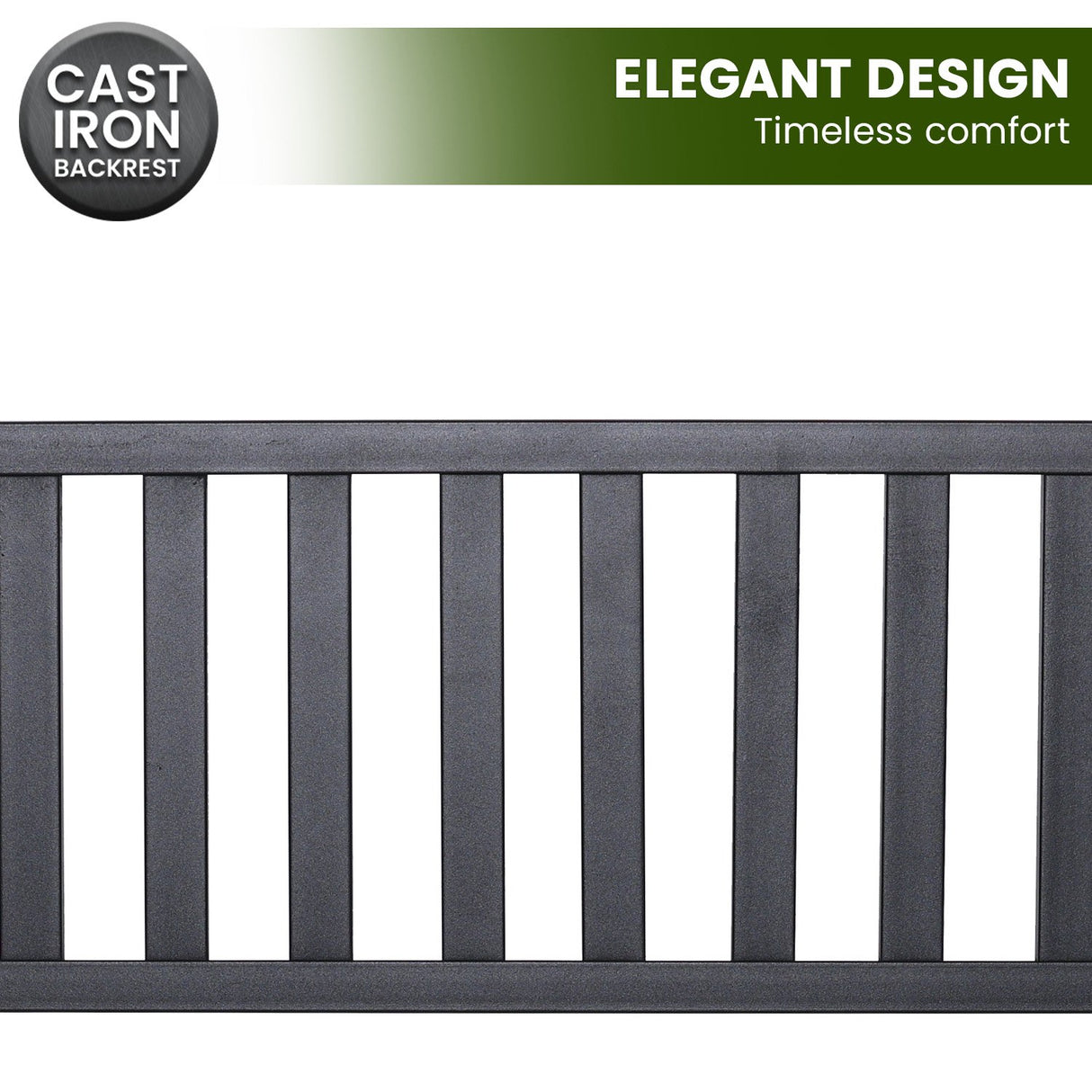 Wallaroo Steel Outdoor Garden Bench - Modern