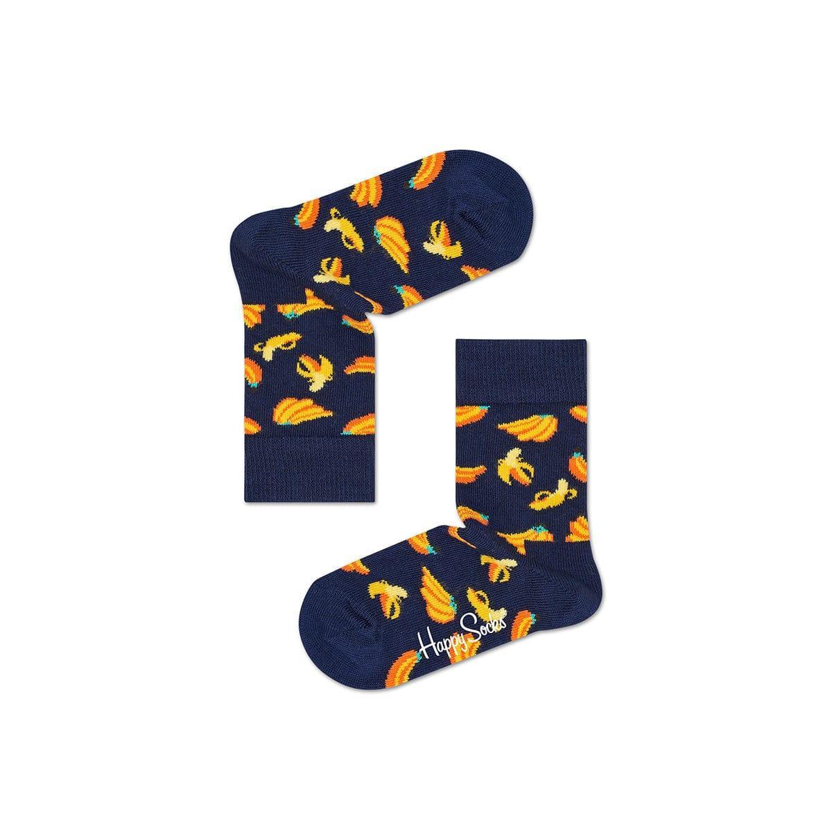 Happy Socks Kids Dark Banana Sock 2-3Yrs-2006733334151041024