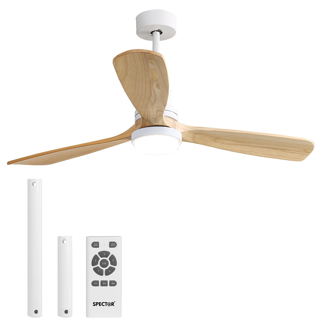Spector Ceiling Fan 52'' DC Motor Wood Natural-2018816905871233024
