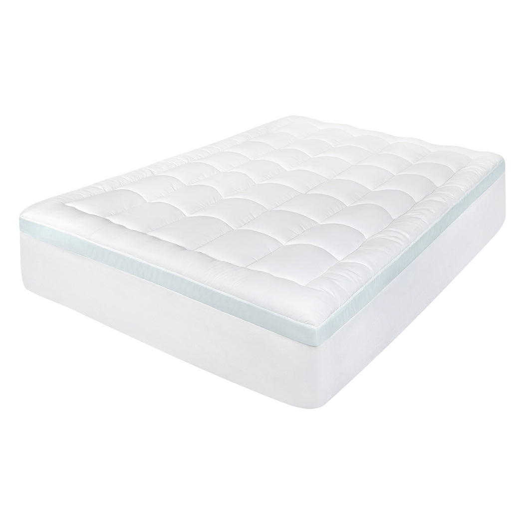 Dreamz Gel Memory Foam Mattress Topper 8cm Queen Size-2006733414463574016