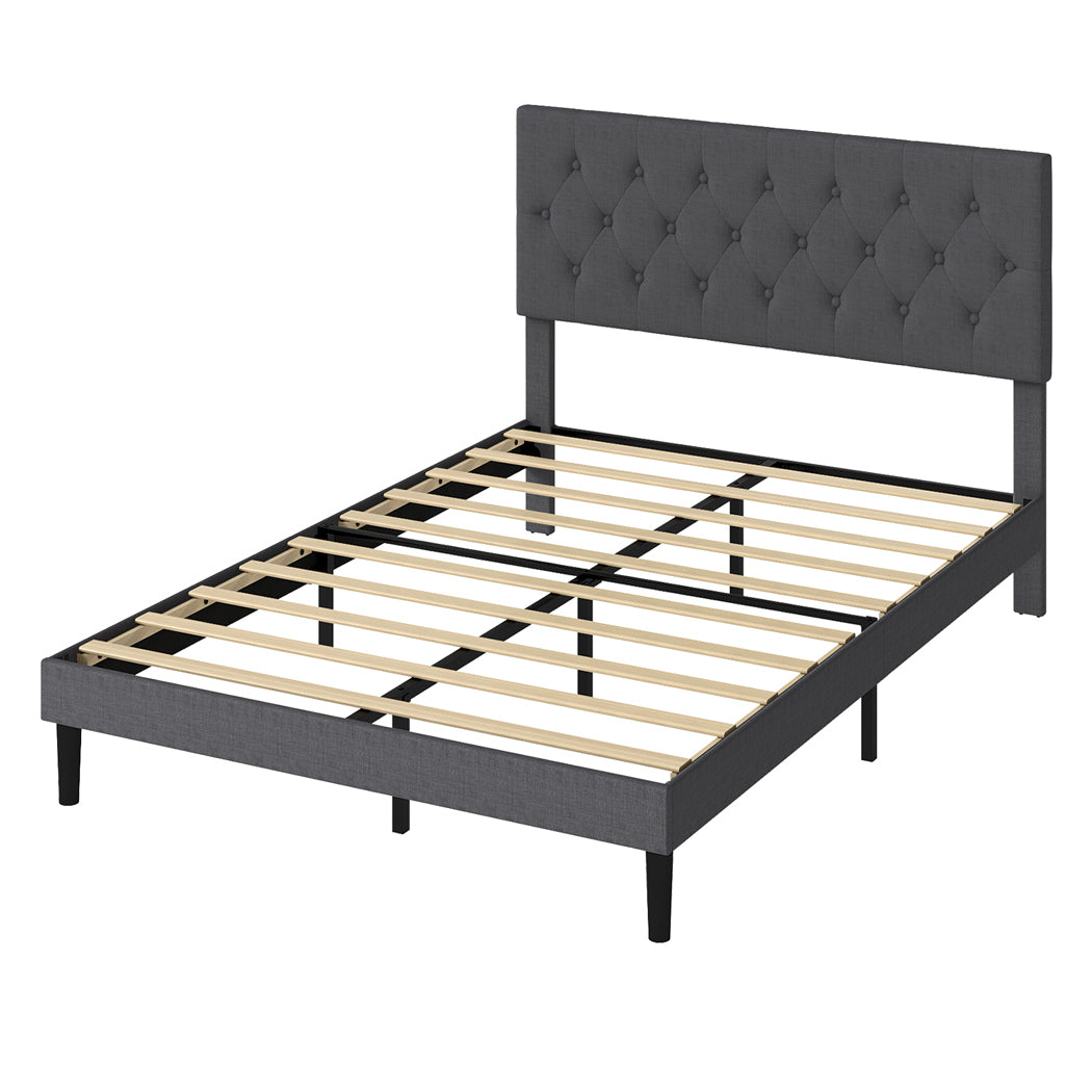 Levede Bed Frame Upholstered Platform Mattress Base Double-2011971106507984896