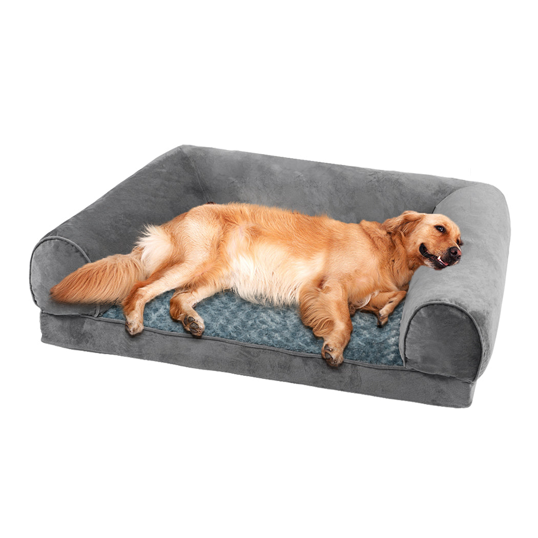 PaWz Pet Bed Sofa Dog Bedding Soft Warm XL Cover Grey Cover X-Large-2018816700400668672