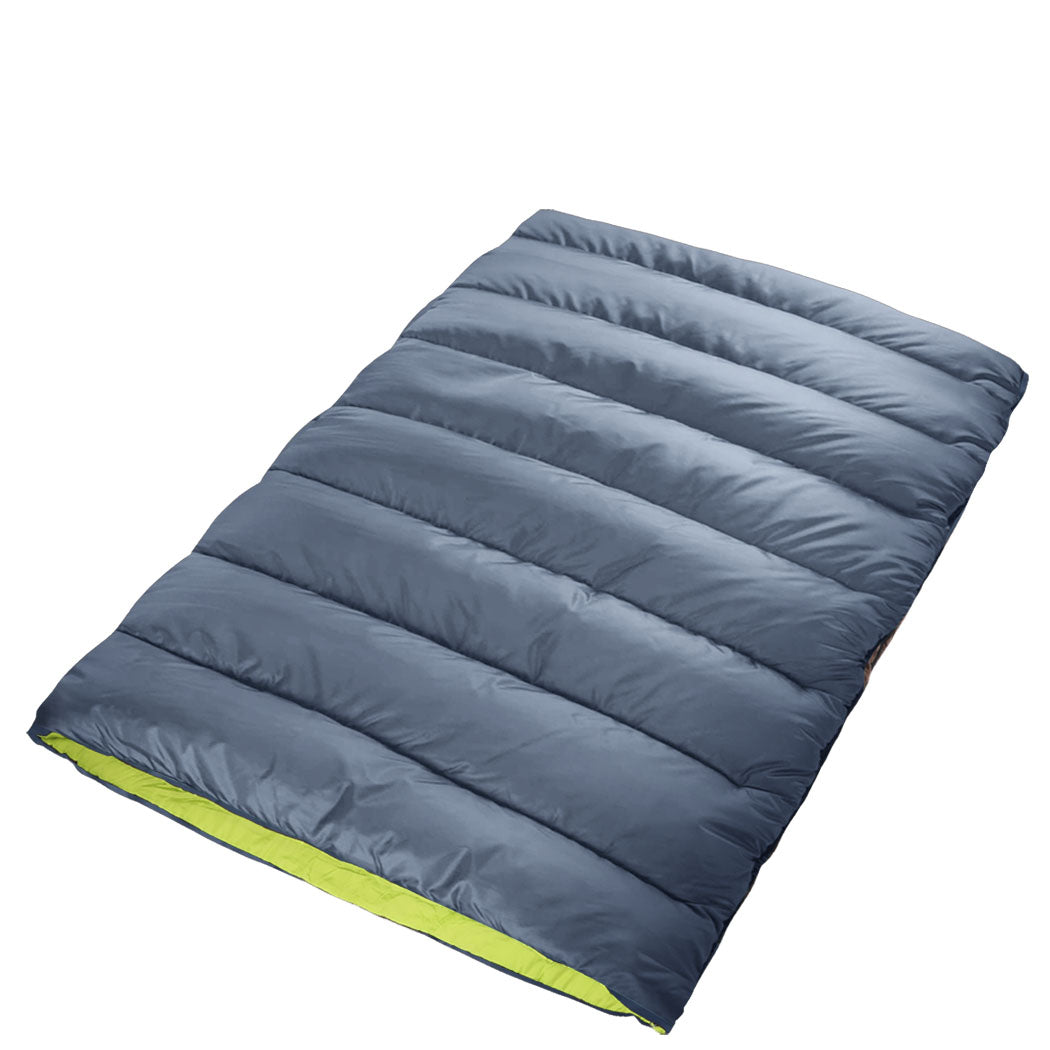 Mountview Double Sleeping Bag Bags Outdoor Grey-2006732918839447552