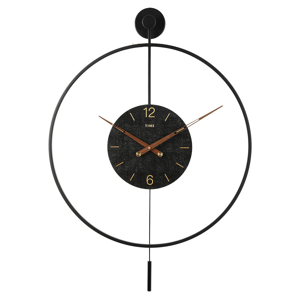 Yezi Round Wall Clock 60cm Large Modern Home Decoration-1954802445200789504