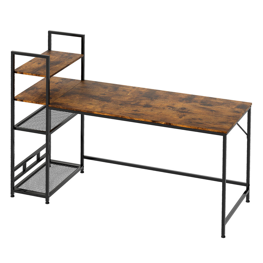 Levede Computer Desk Study Home Table with 4-Tier Shelf-2011971109058121728