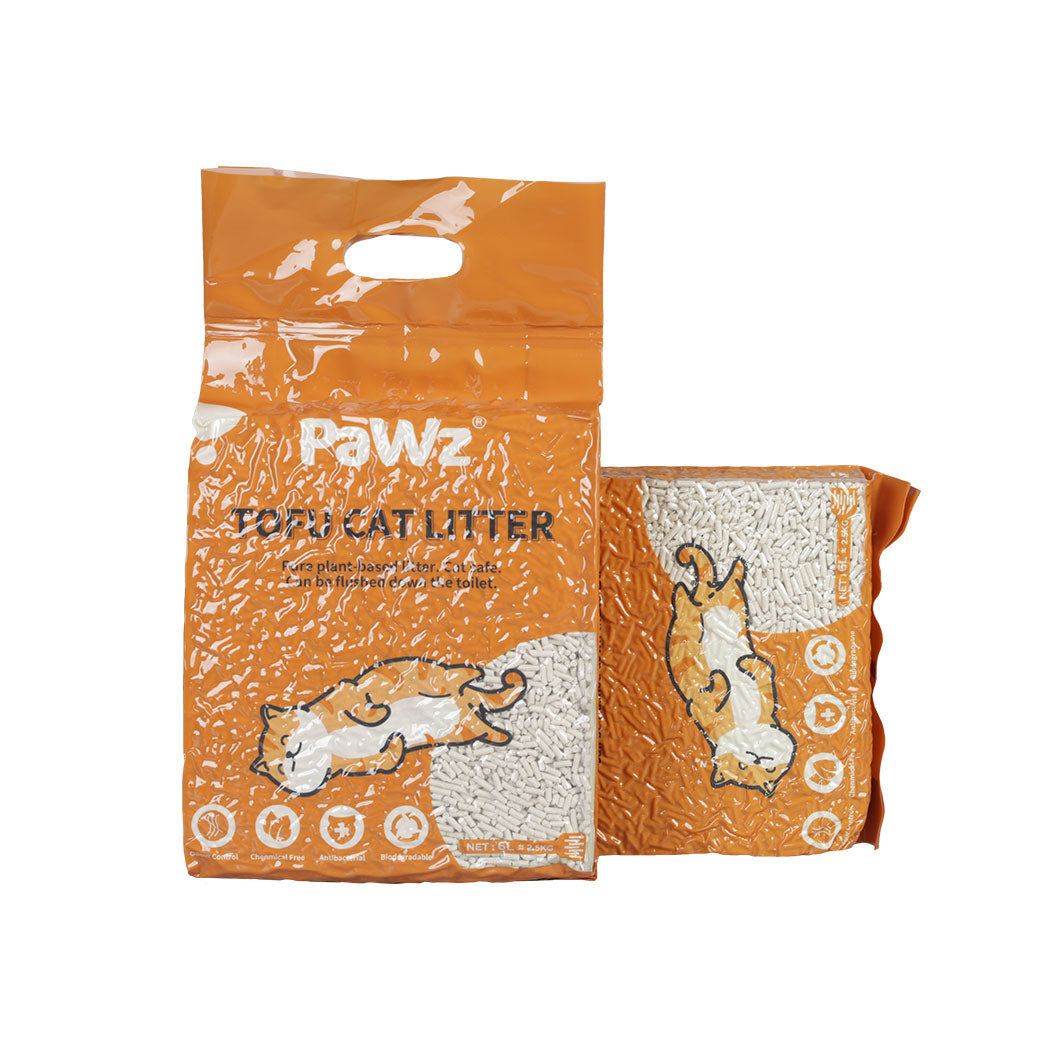 PaWz 2.5kg Tofu Cat Litter Clumping Natural x1-1954802393992531968