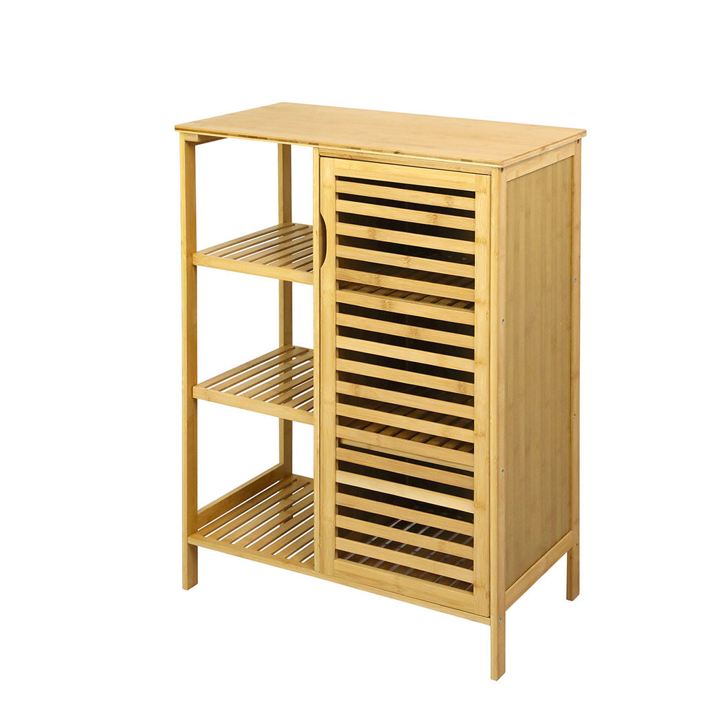 Levede Bathroom Bamboo Storage Cabinet Natural-2006732841093828608