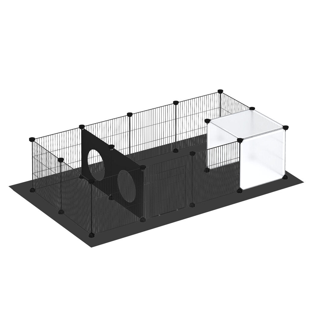 Pawz 16 Panels Guinea Pig Pet Playpen Small Pets Fence-2011971118084263936