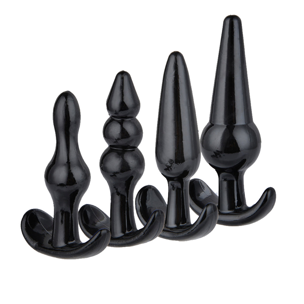 Urway 4 Pack Anal Butt Plug Ass Bum Black-2006733042256842752
