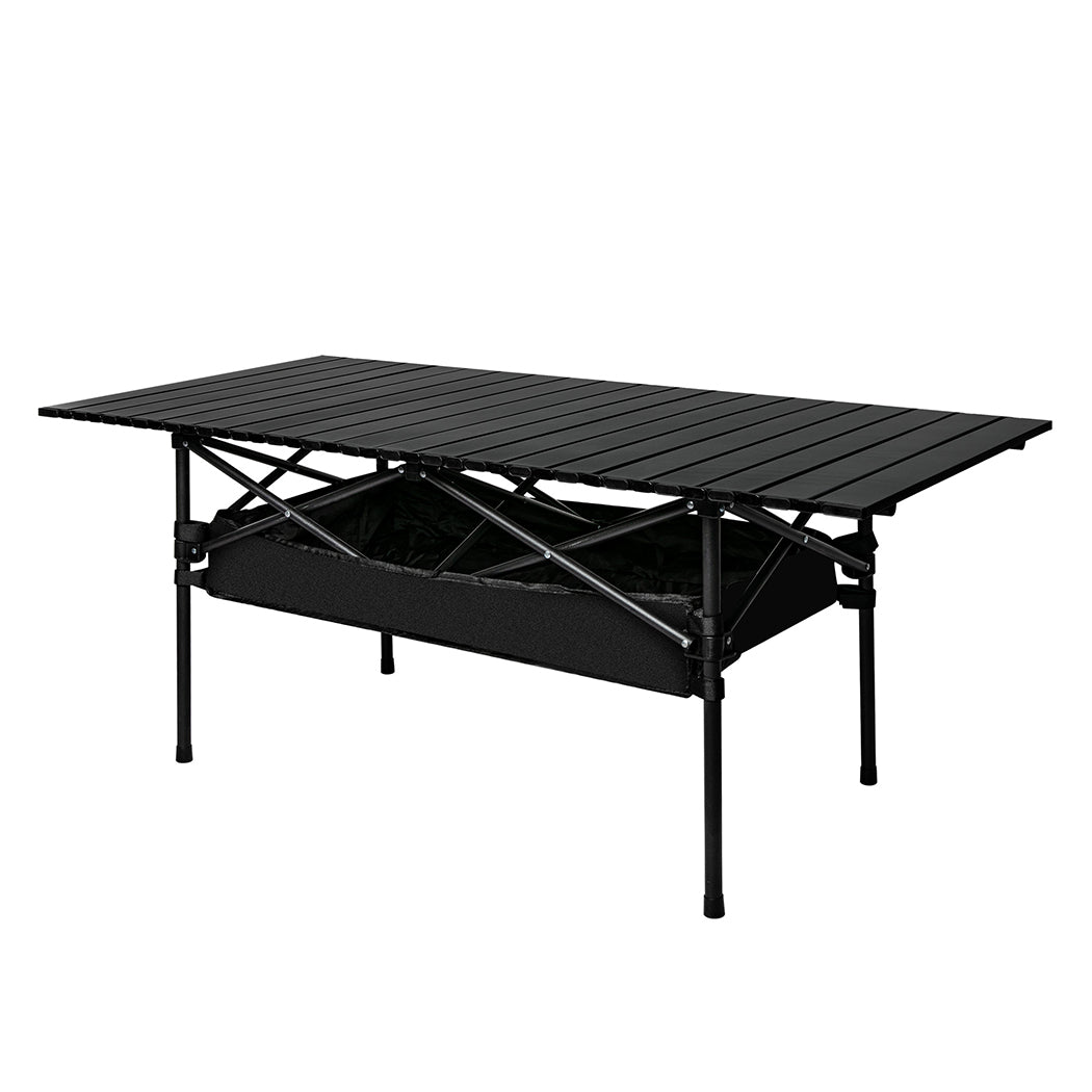 Levede Folding Camping Table Portable Black-2018816754809180160